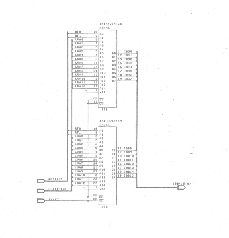 Schematic for EPROM